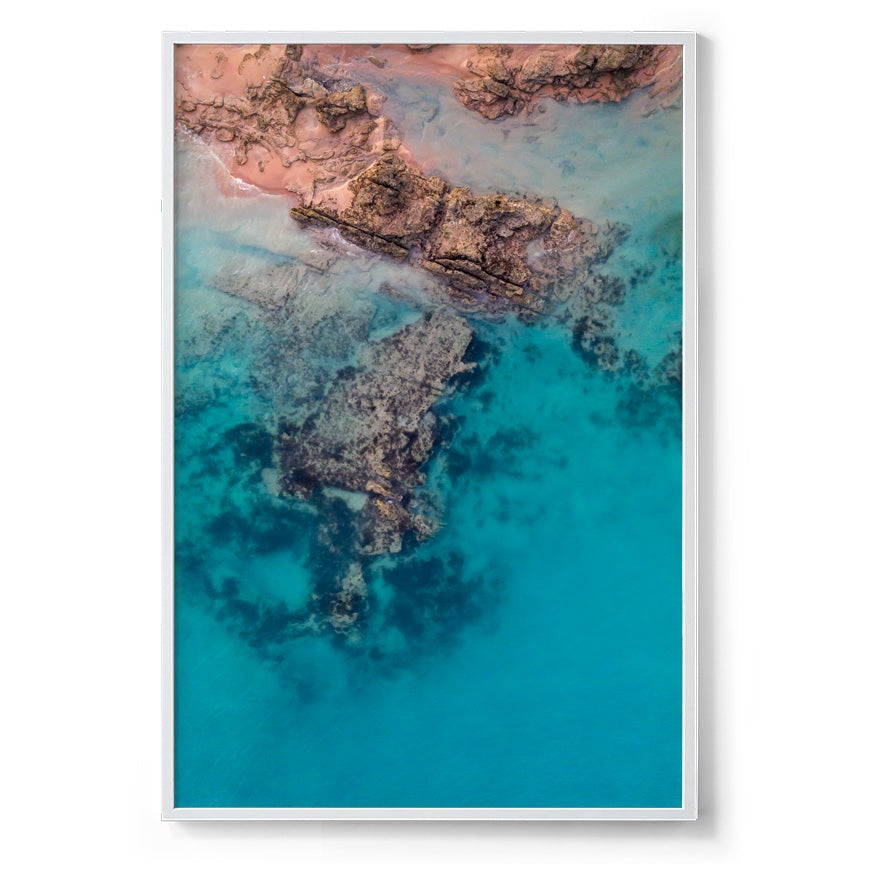 Entrance Point Abstracts at Sunset #1 - Framed Print