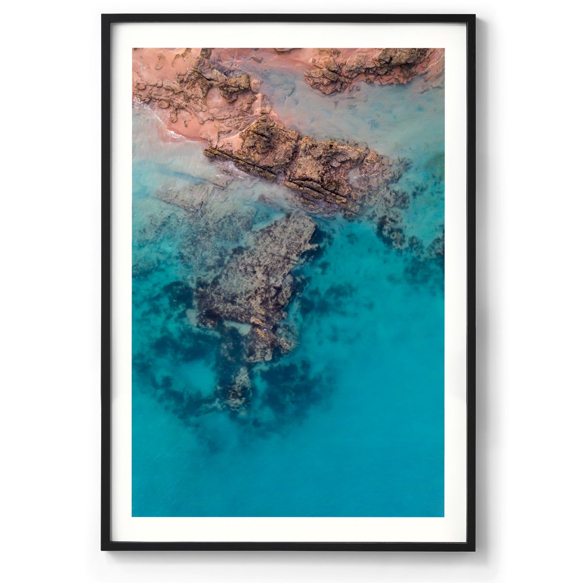 Entrance Point Abstracts at Sunset #1 - Framed Print