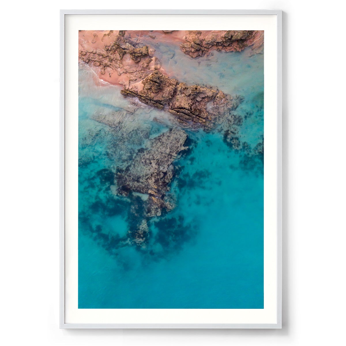 Entrance Point Abstracts at Sunset #1 - Framed Print