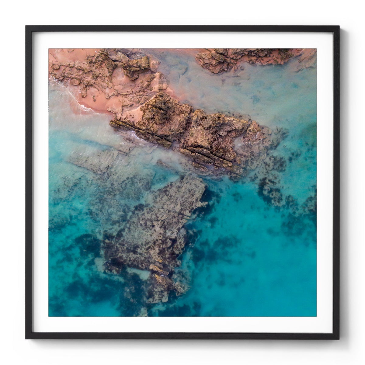 Entrance Point Abstracts at Sunset #1 - Square Framed Print