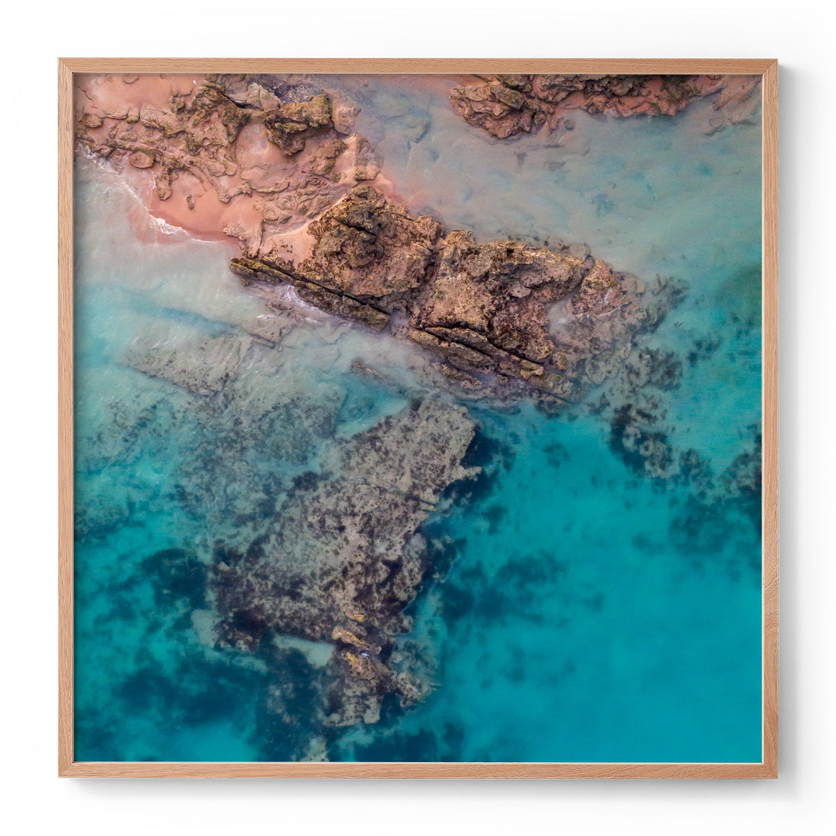 Entrance Point Abstracts at Sunset #1 - Square Framed Print