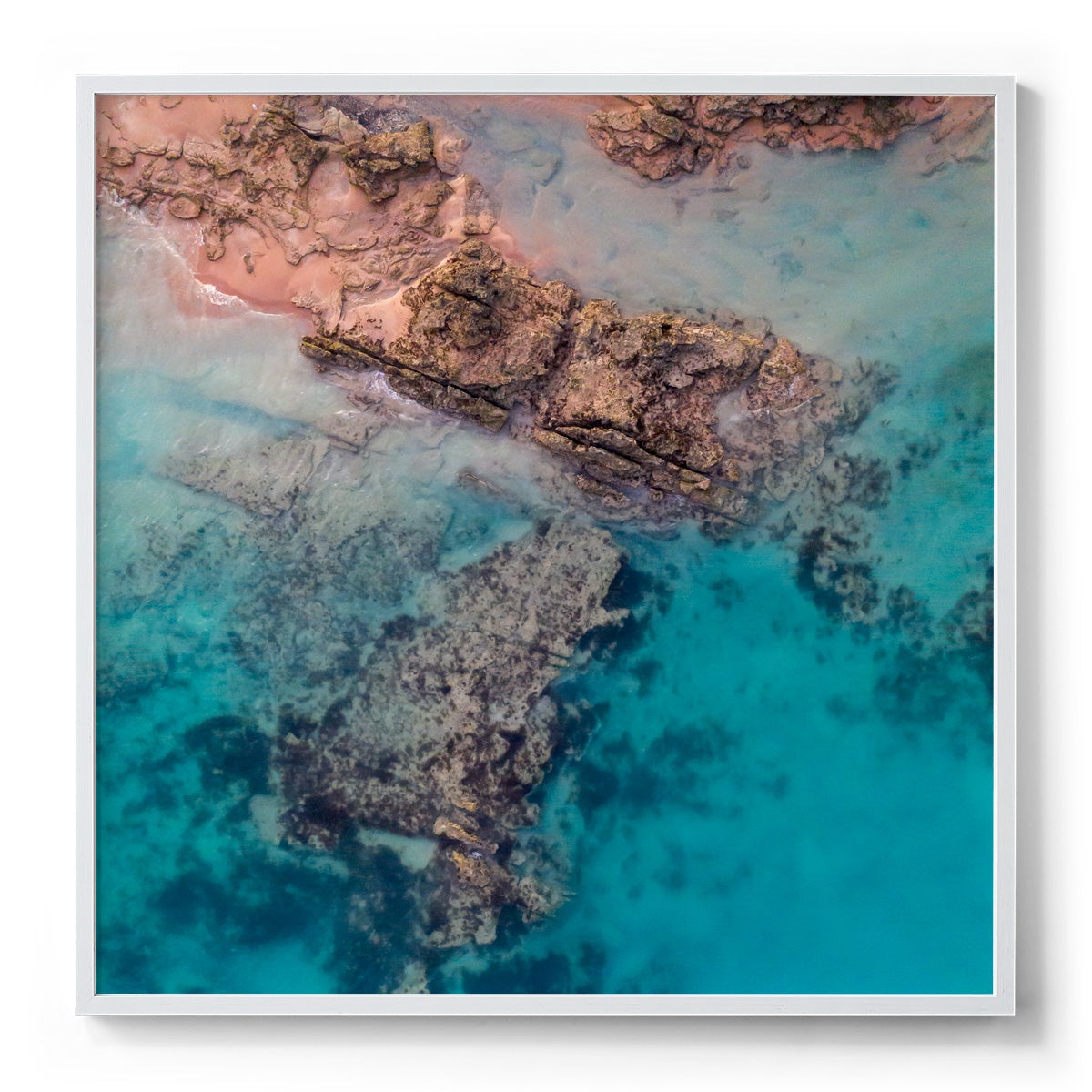 Entrance Point Abstracts at Sunset #1 - Square Framed Print