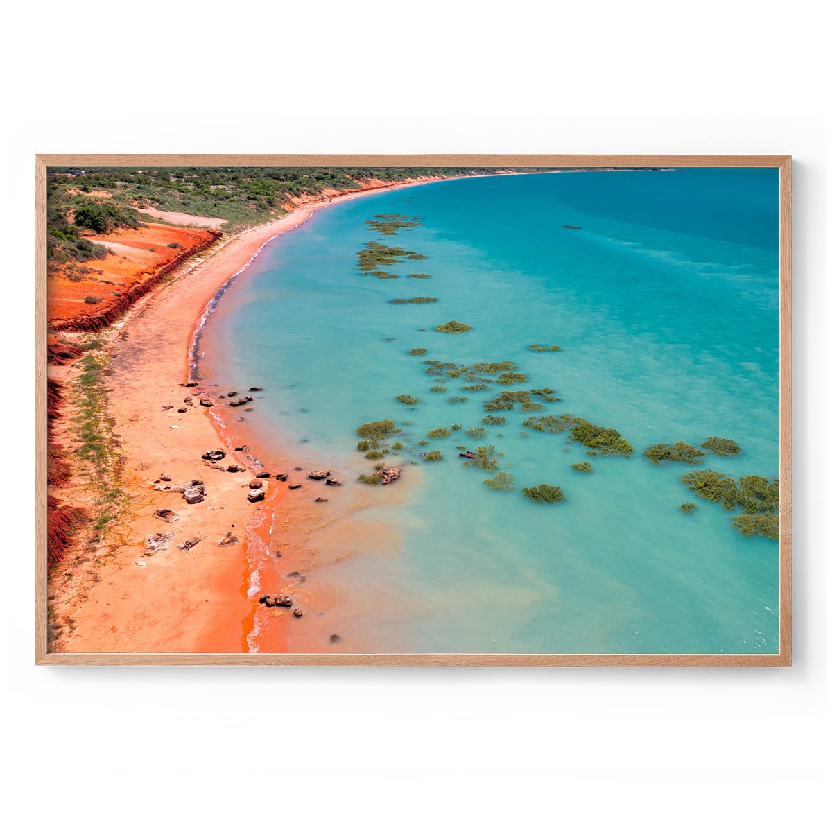 Middle Tide Roebuck Bay Broome - Framed Print