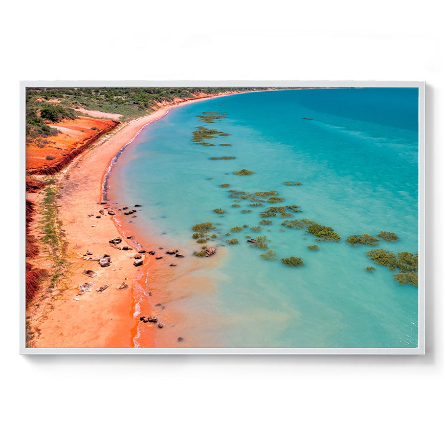 Middle Tide Roebuck Bay Broome - Framed Print