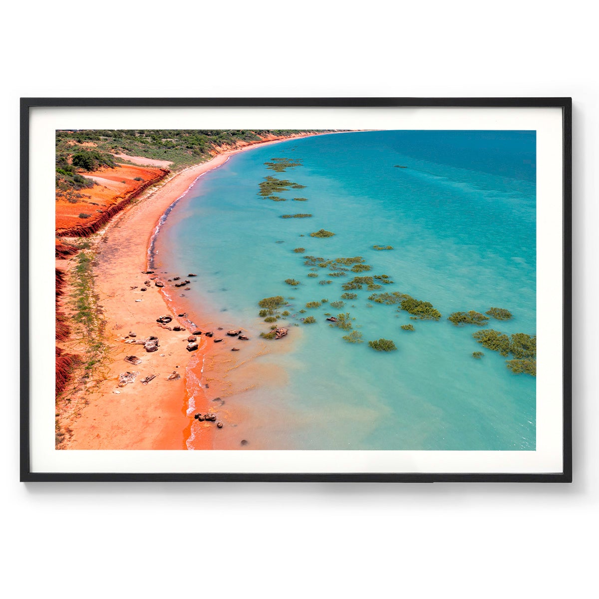 Middle Tide Roebuck Bay Broome - Framed Print
