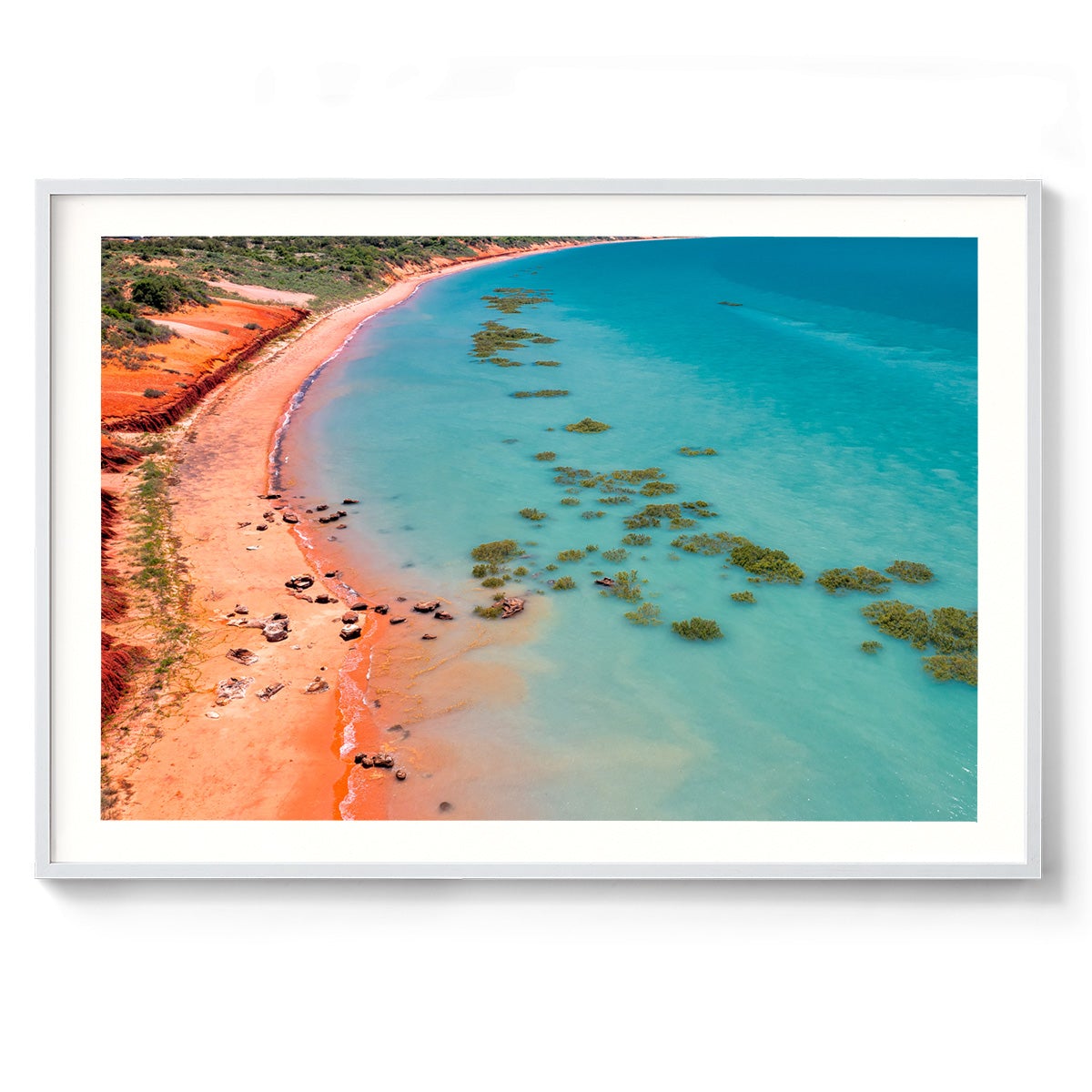 Middle Tide Roebuck Bay Broome - Framed Print