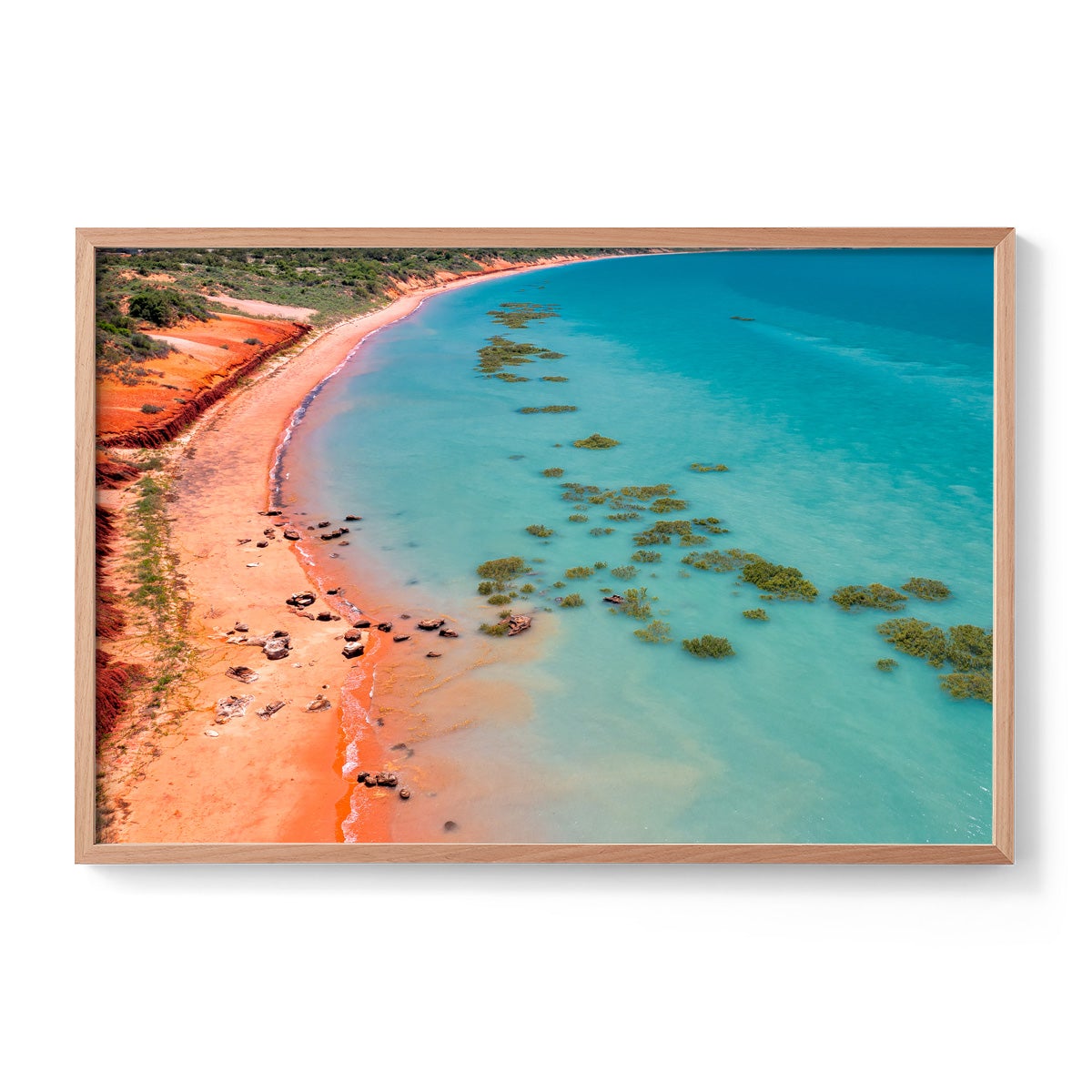 Middle Tide Roebuck Bay Broome - Framed Print