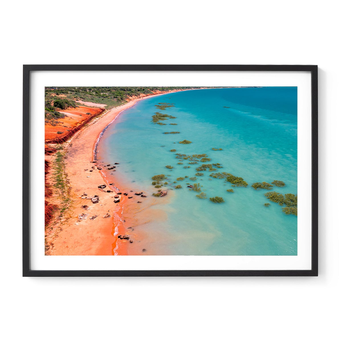 Middle Tide Roebuck Bay Broome - Framed Print