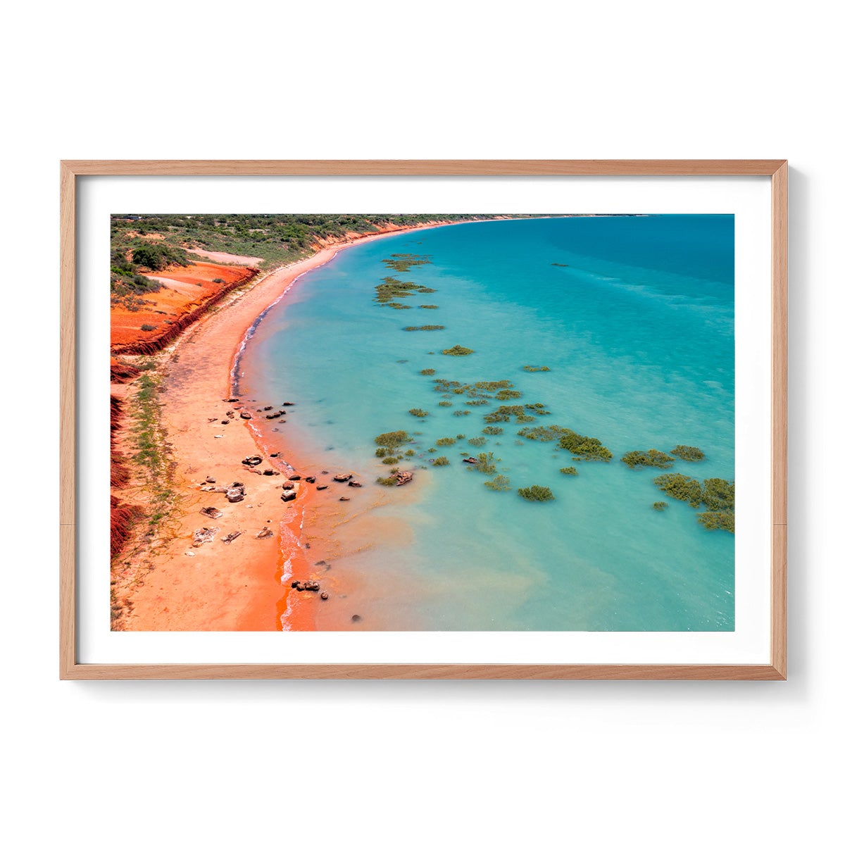 Middle Tide Roebuck Bay Broome - Framed Print