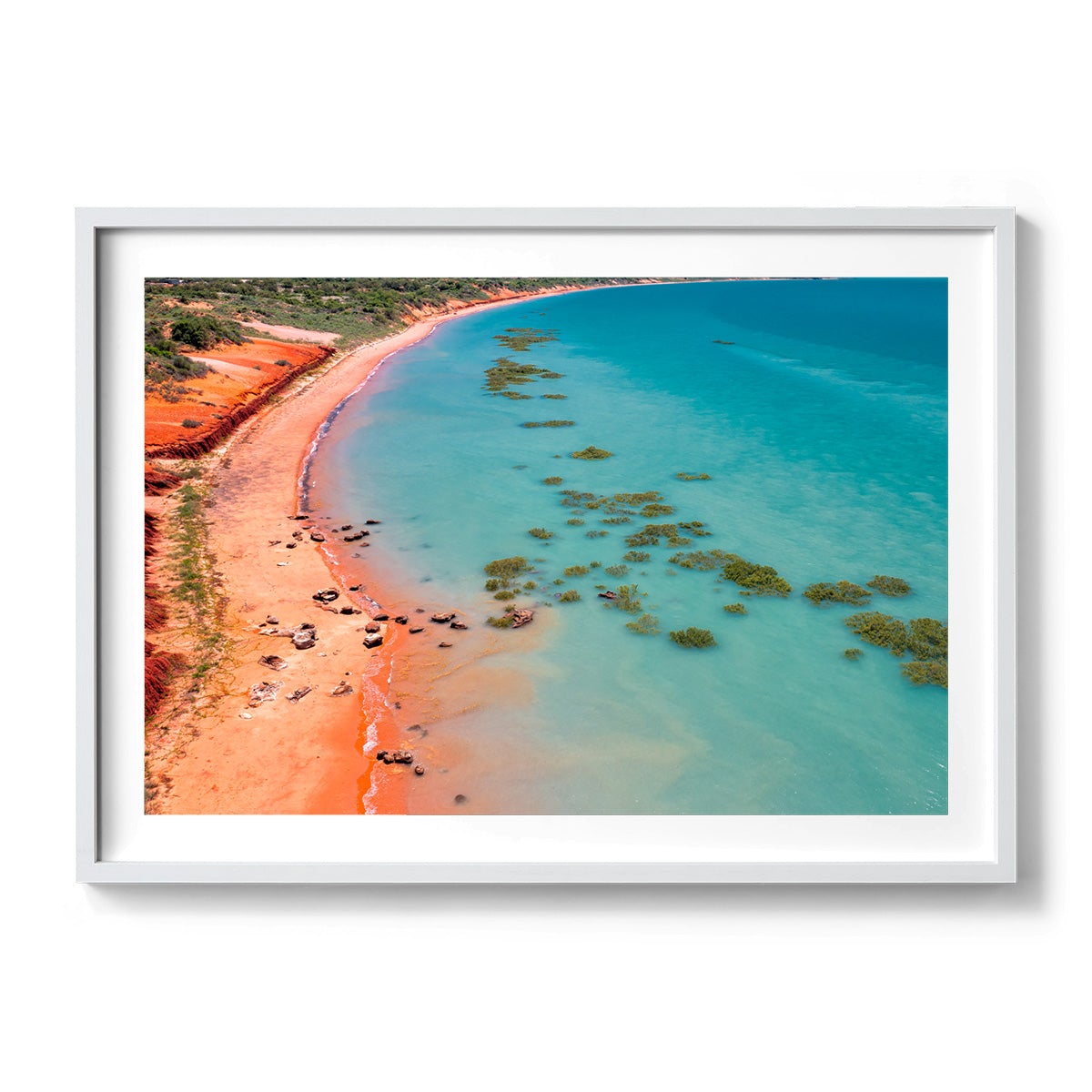 Middle Tide Roebuck Bay Broome - Framed Print