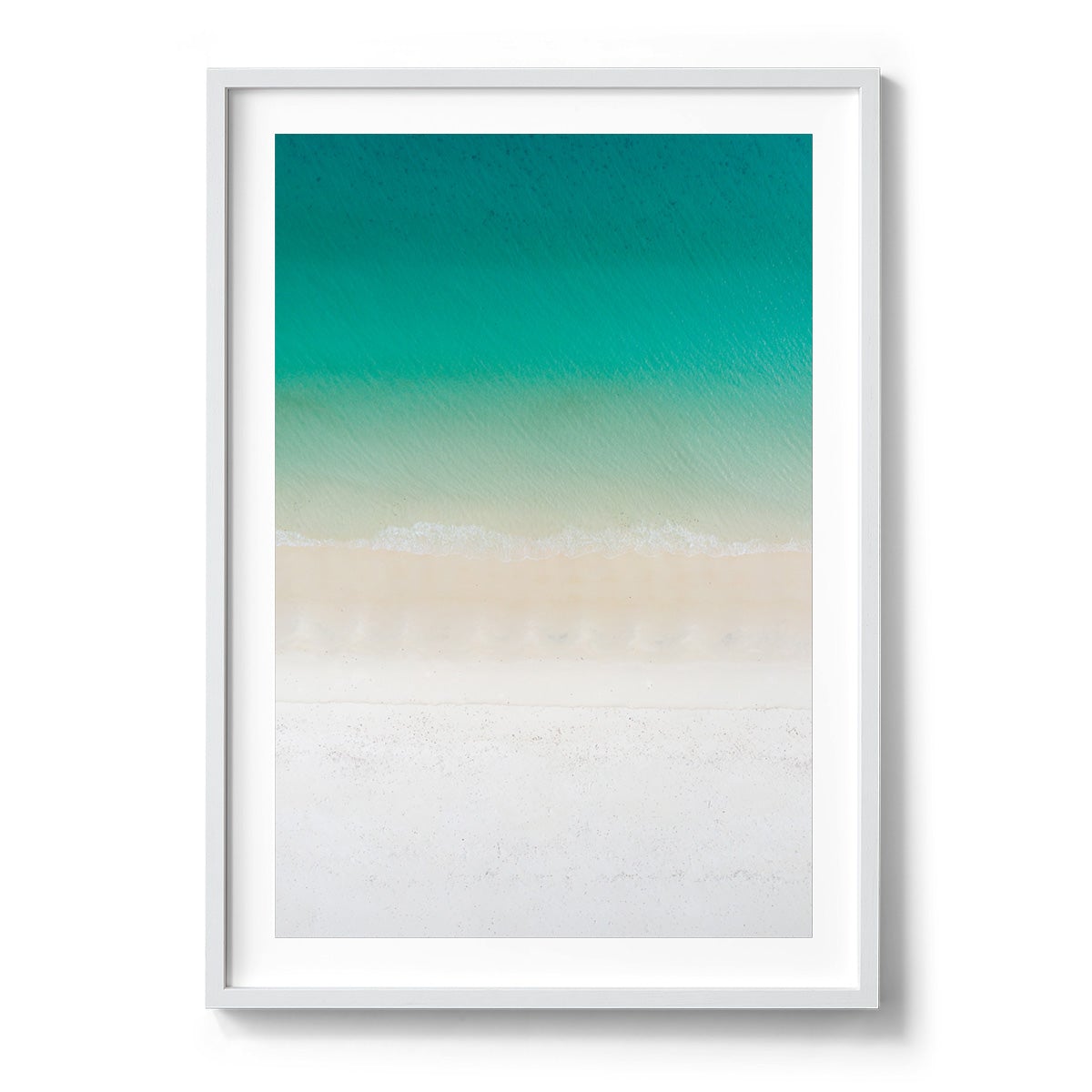 Whitehaven Beach Abstract - Framed Print