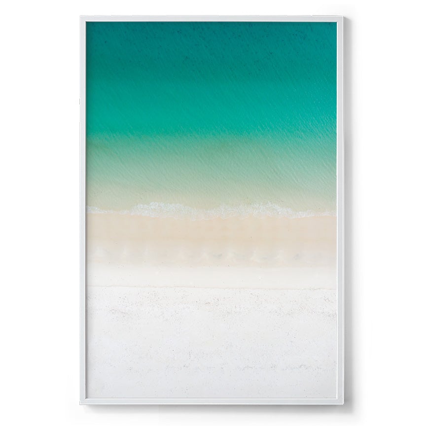 Whitehaven Beach Abstract - Framed Print
