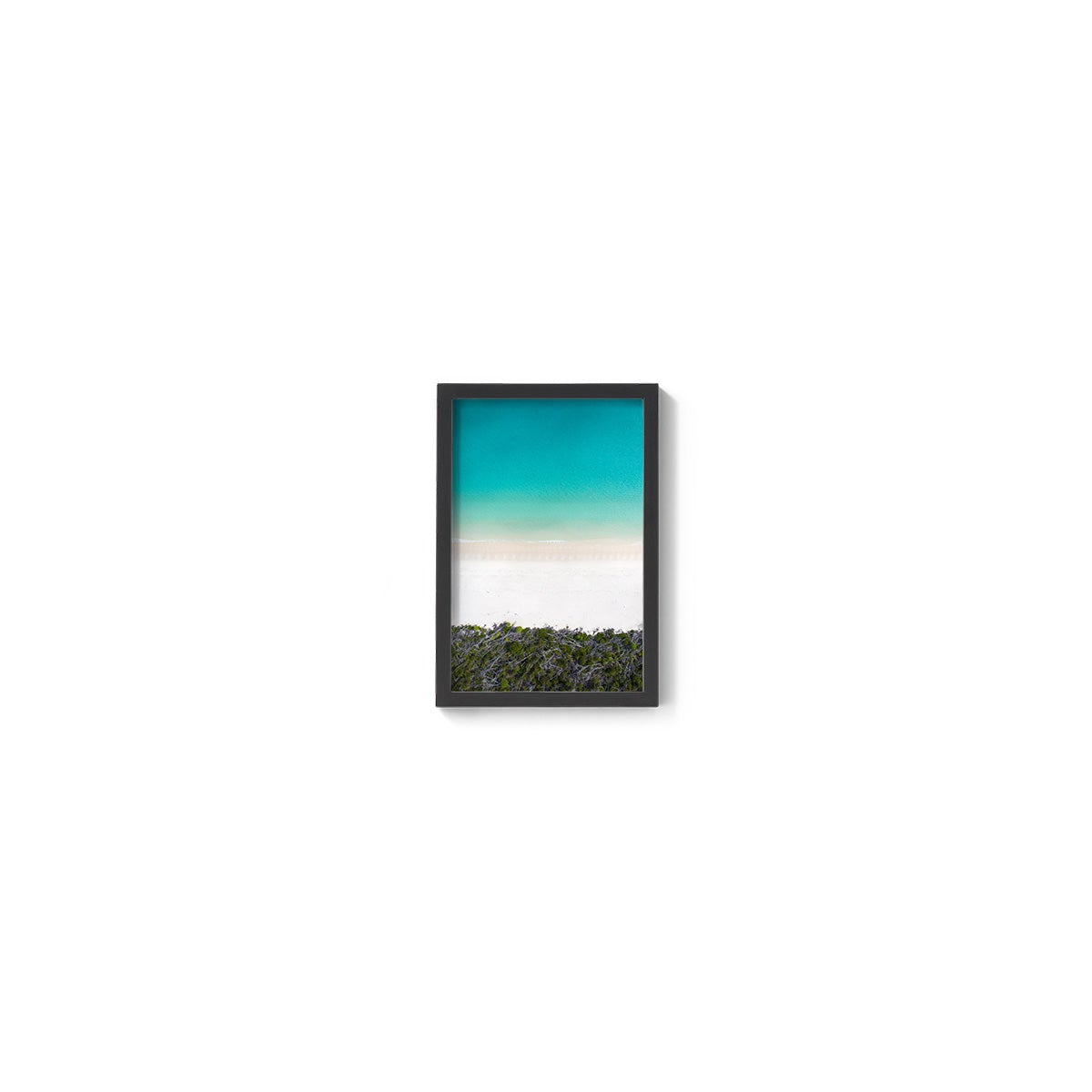 Whitehaven Beach and Forest Abstract - Framed Print