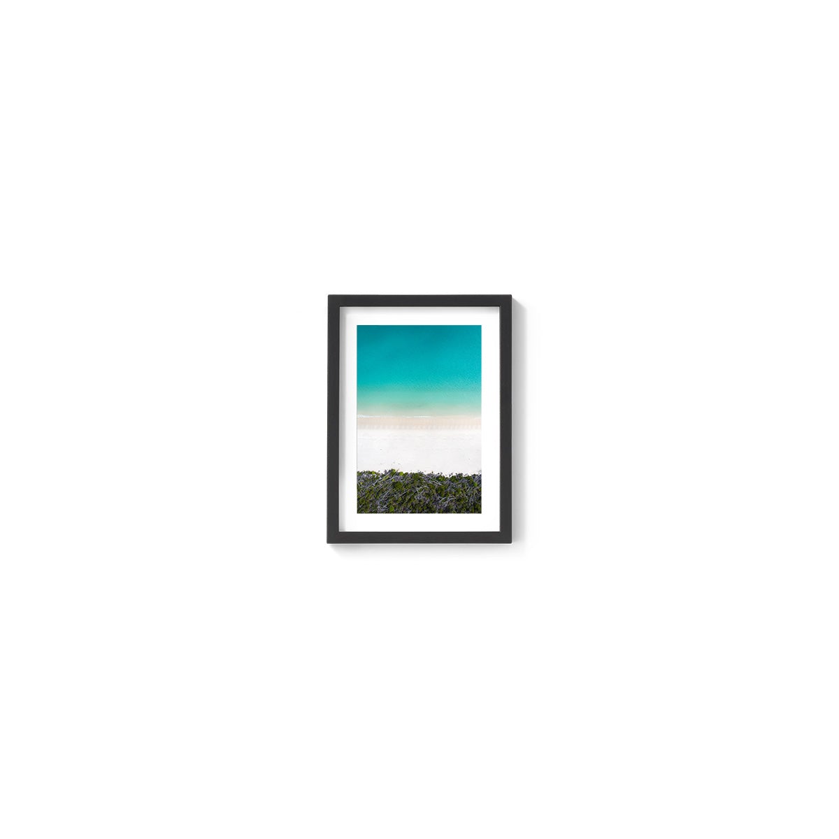 Whitehaven Beach and Forest Abstract - Framed Print