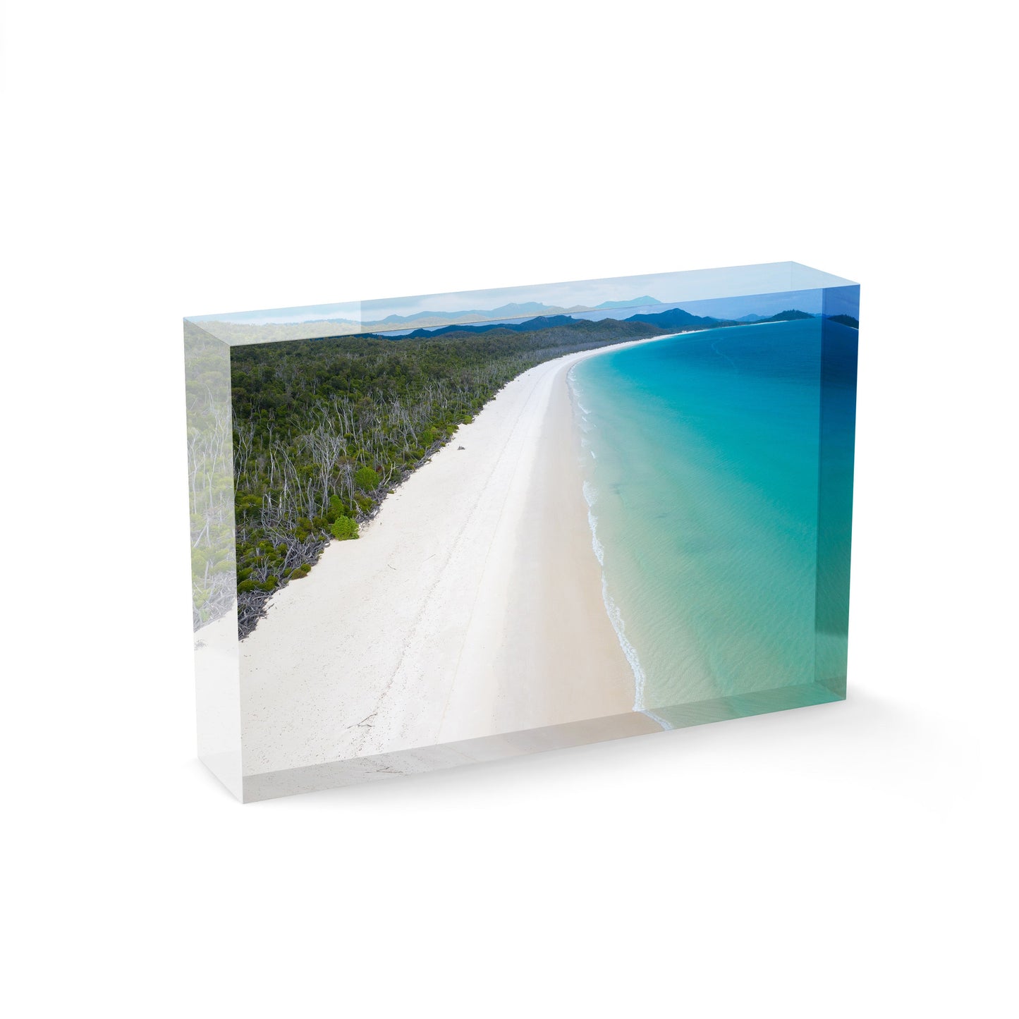 Whitehaven Beach and Forest View - Acrylic ICE Block