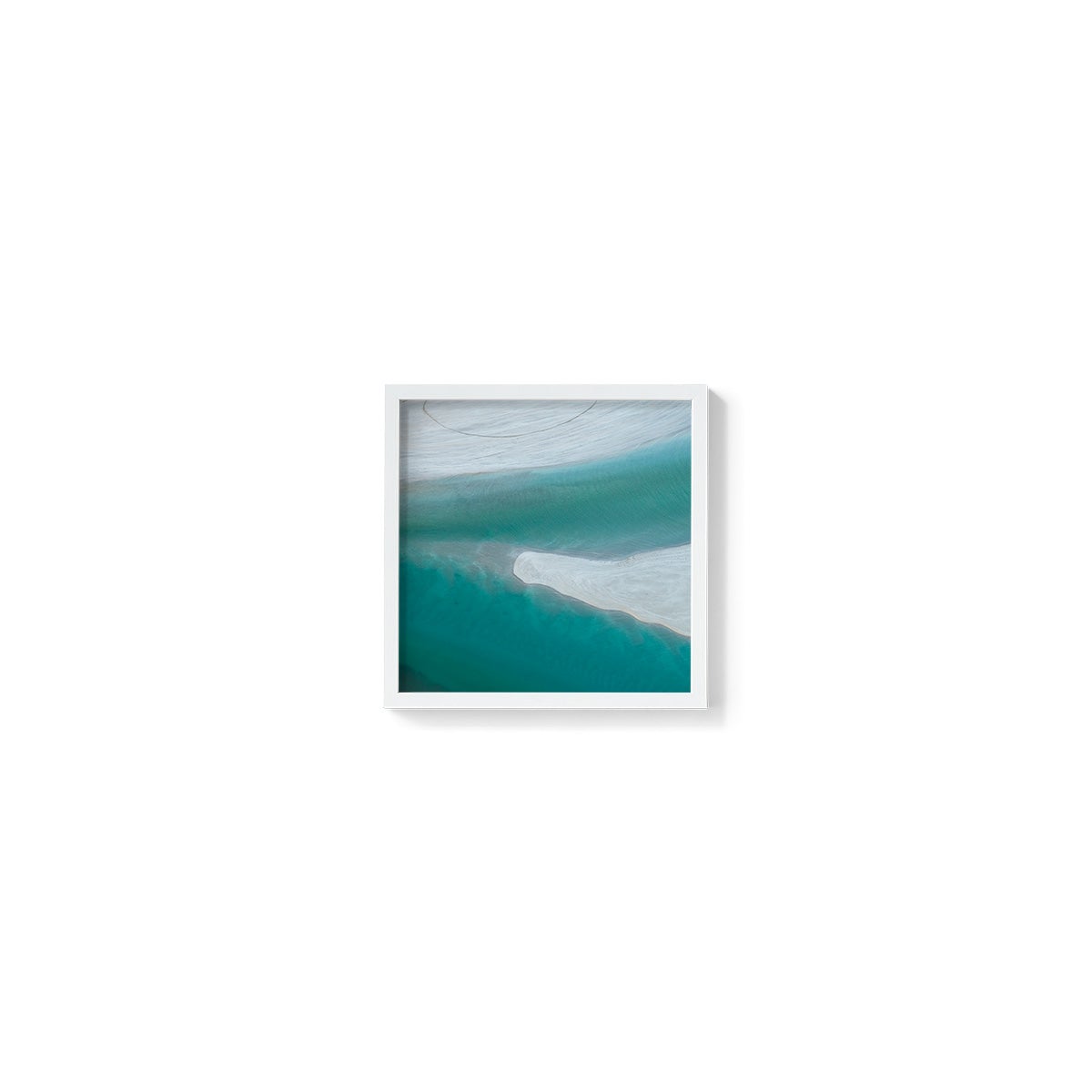 Willie Creek Sandbar - Square Framed Print