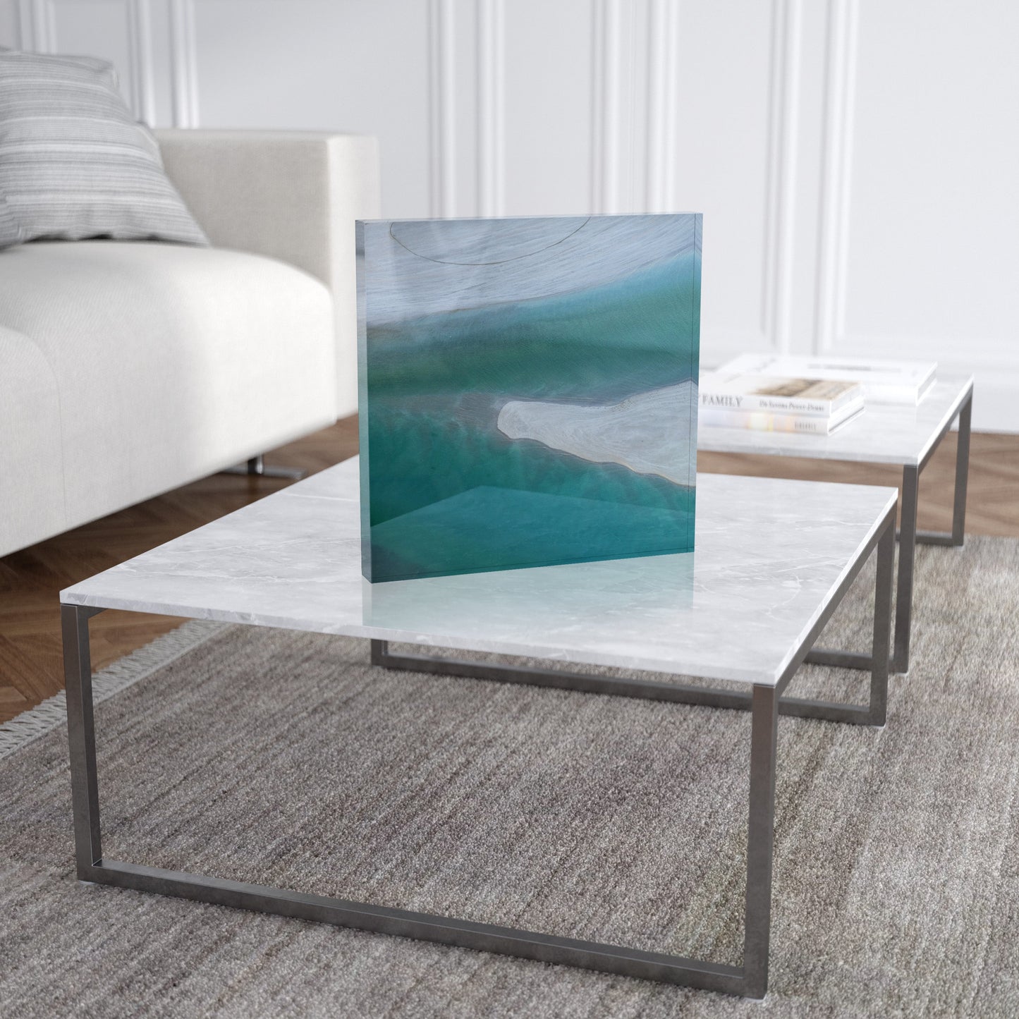 Willie Creek Sandbar - Square Acrylic ICE Block
