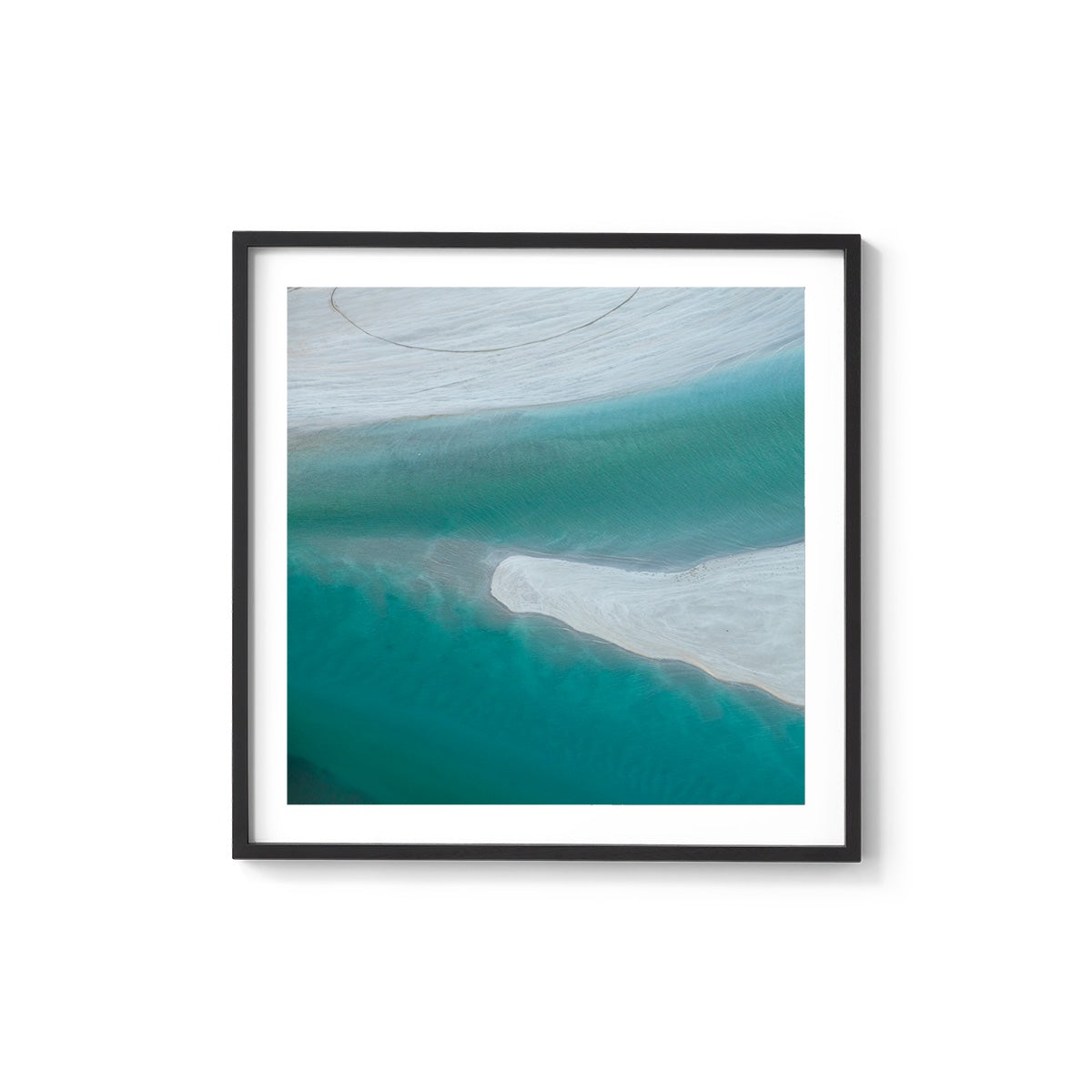 Willie Creek Sandbar - Square Framed Print