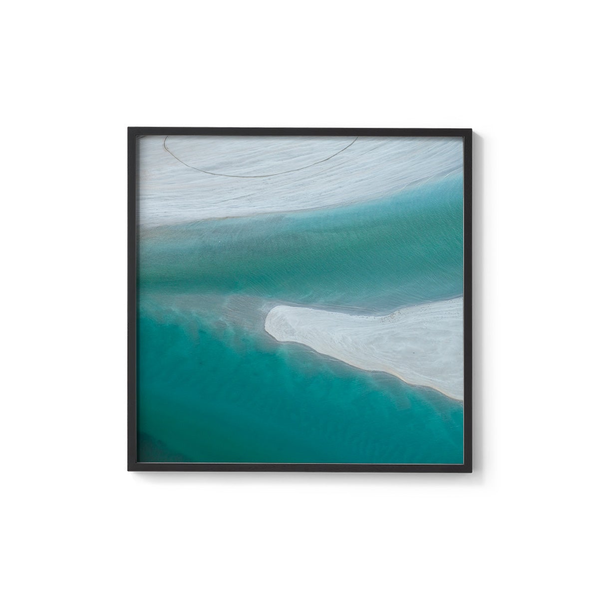 Willie Creek Sandbar - Square Framed Print