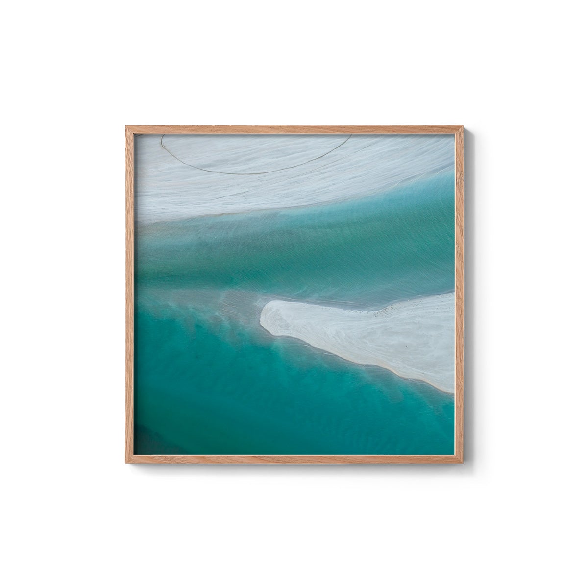 Willie Creek Sandbar - Square Framed Print