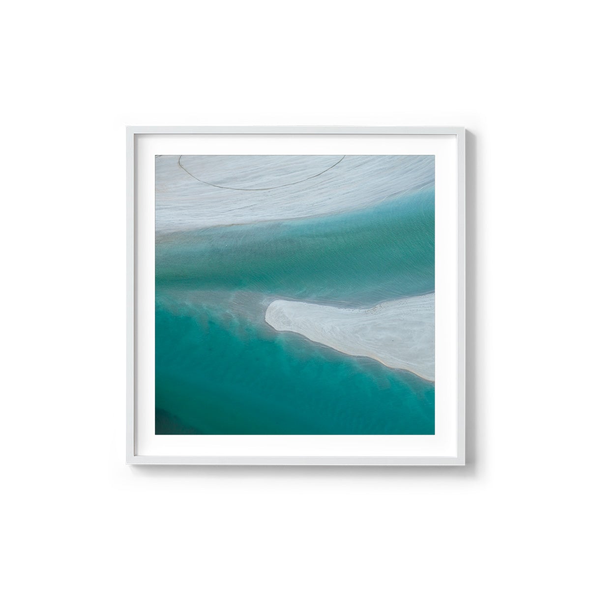 Willie Creek Sandbar - Square Framed Print