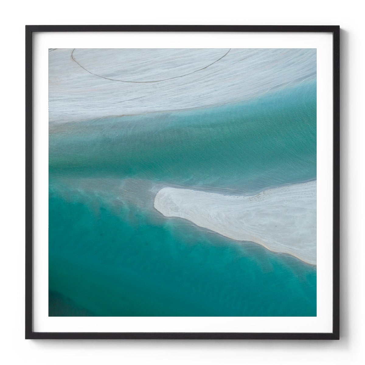 Willie Creek Sandbar - Square Framed Print