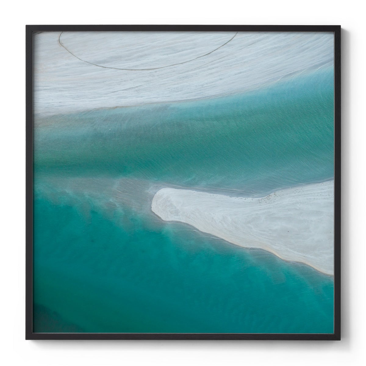 Willie Creek Sandbar - Square Framed Print