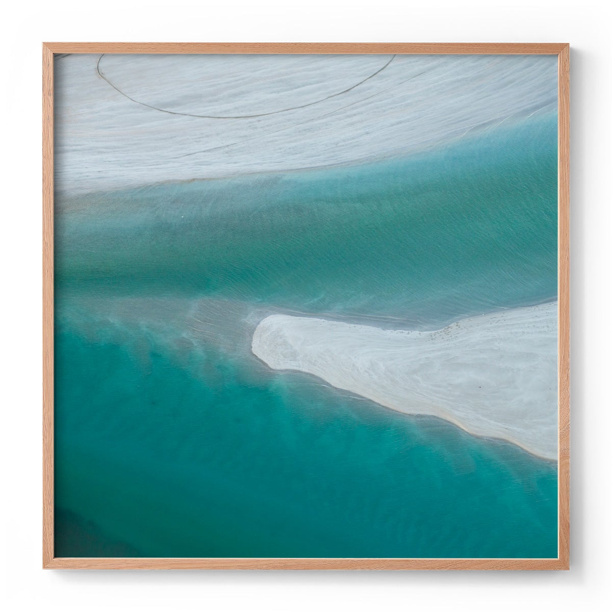 Willie Creek Sandbar - Square Framed Print
