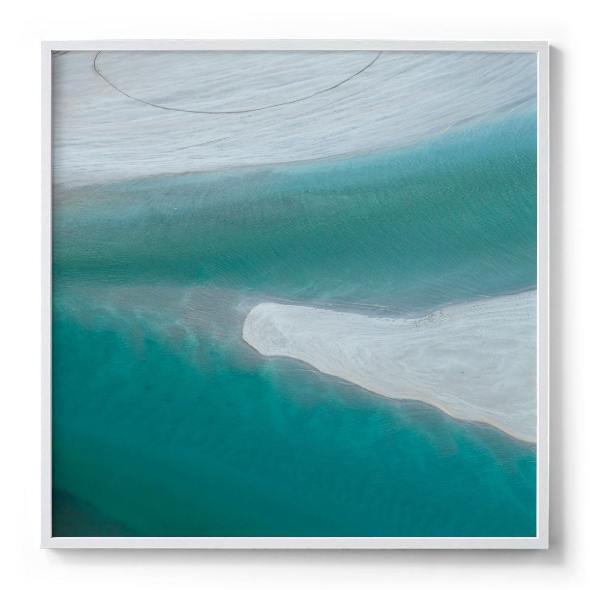 Willie Creek Sandbar - Square Framed Print