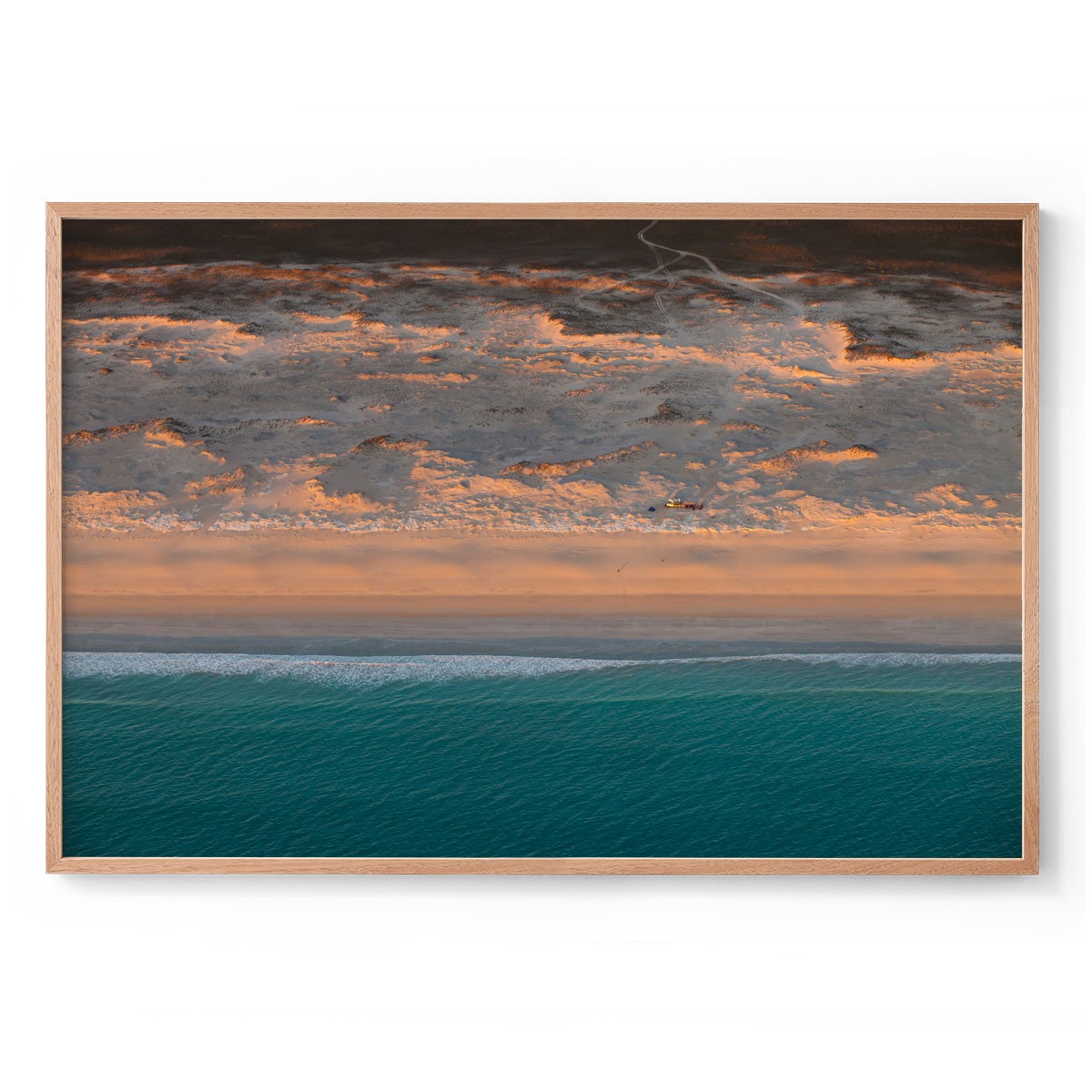 Camped on the Beach - Framed Print