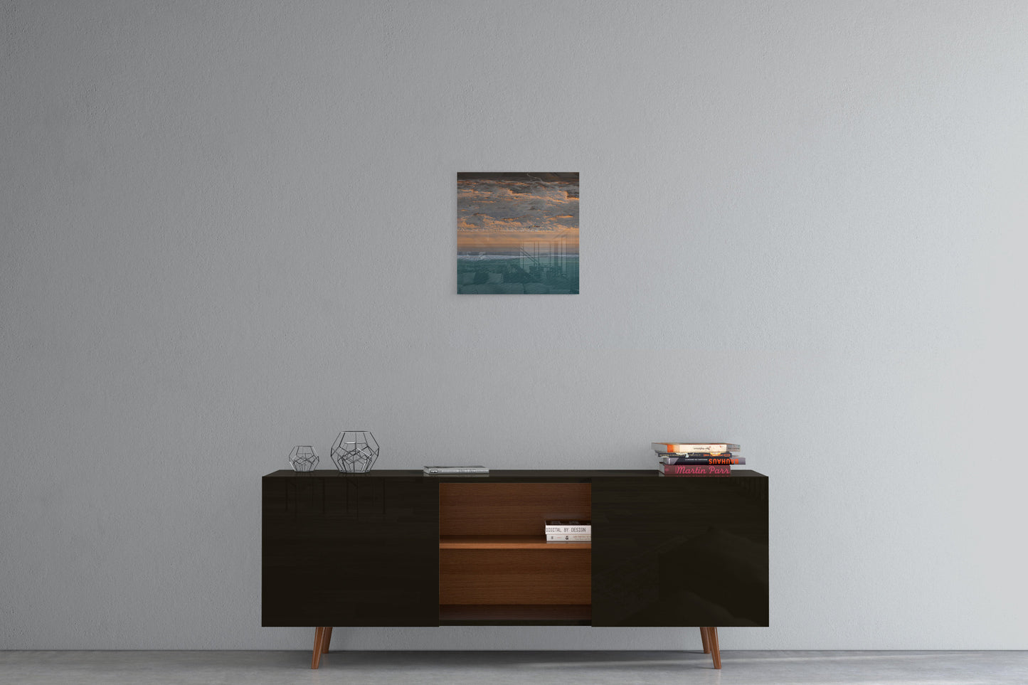 Camped on the Beach - Square Acrylic Print