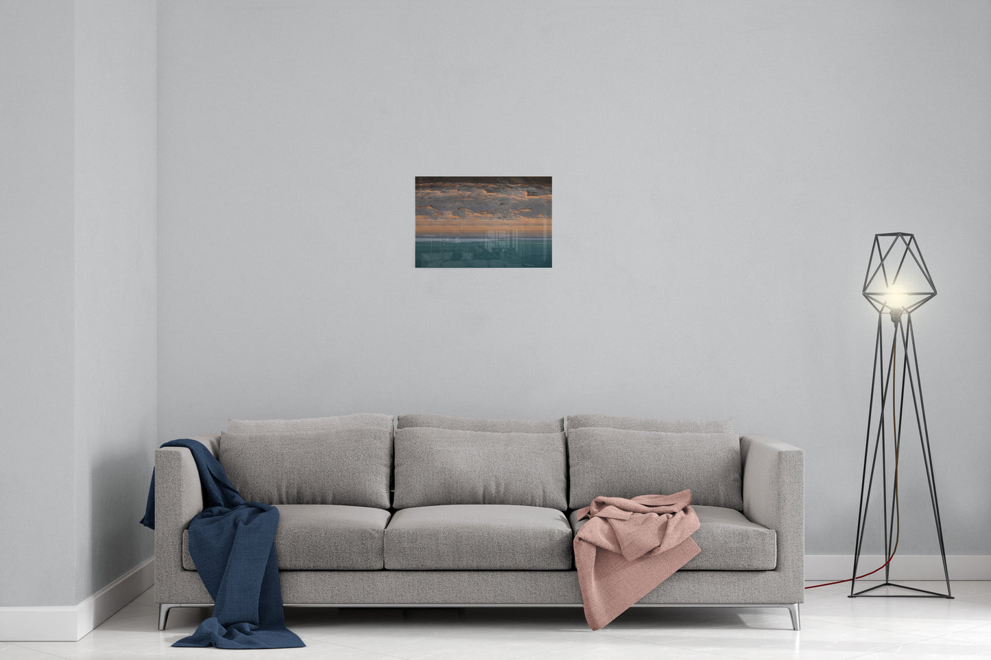 Camped on the Beach - Acrylic Print