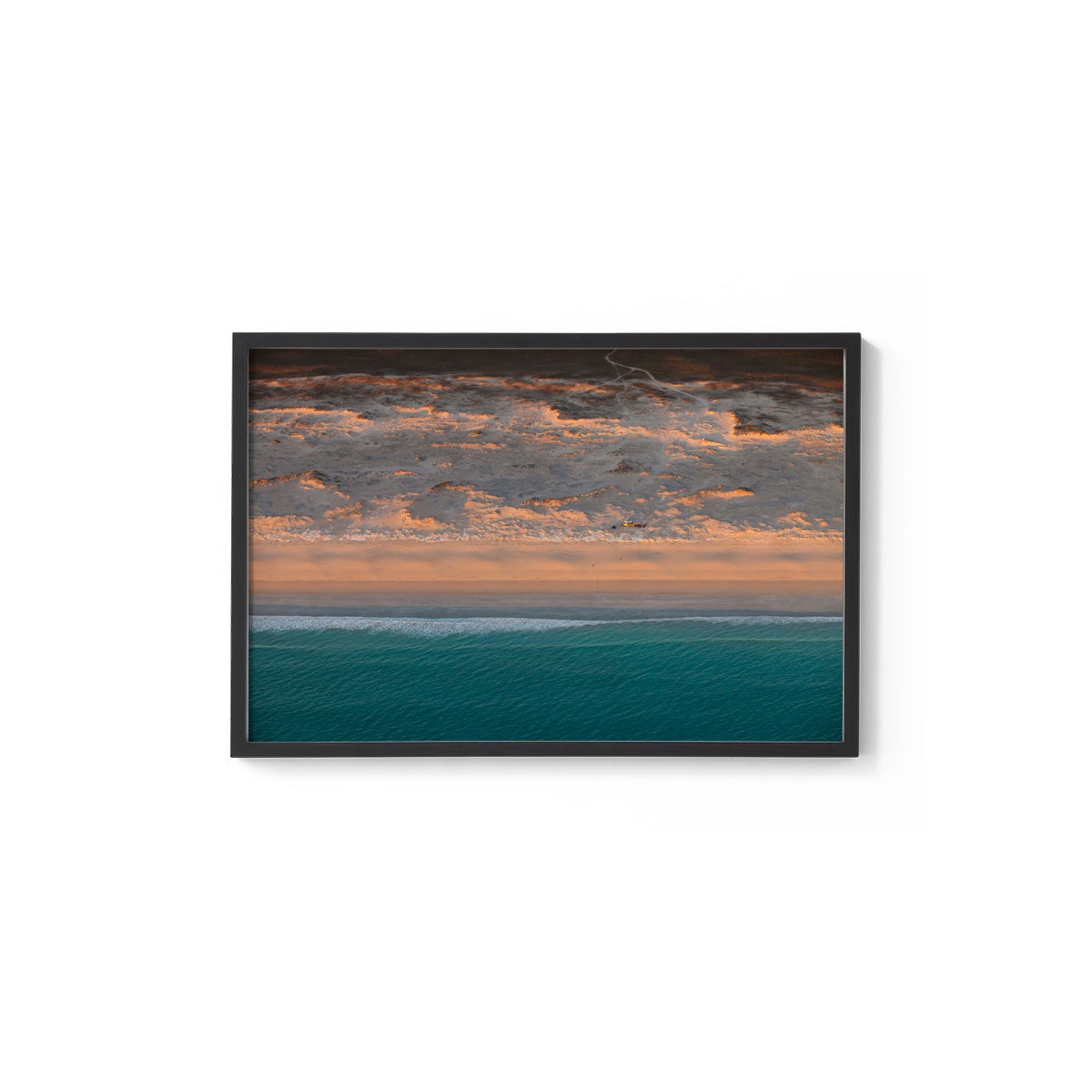 Camped on the Beach - Framed Print