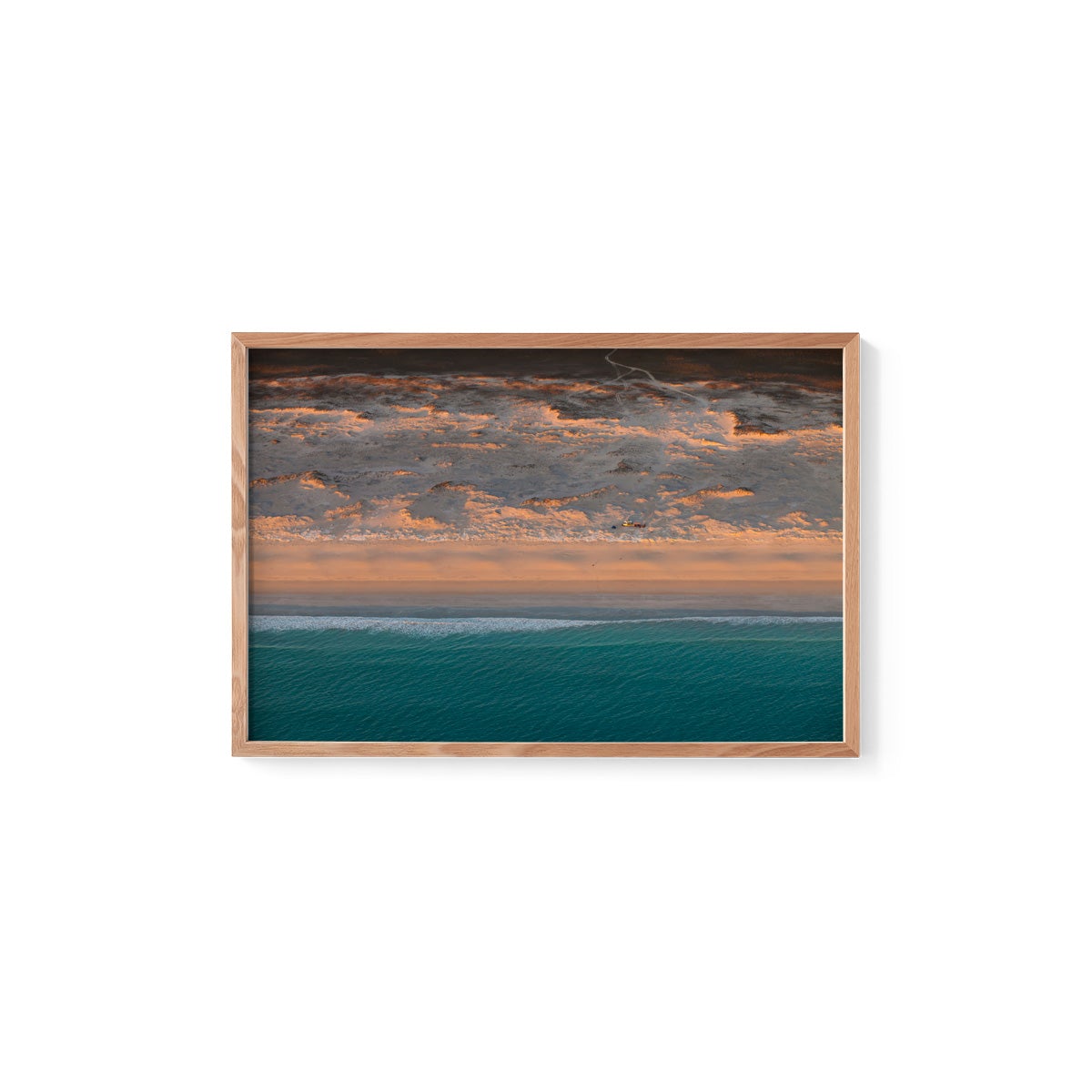 Camped on the Beach - Framed Print