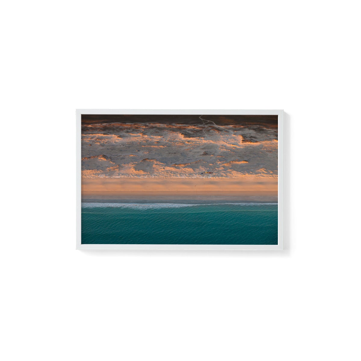 Camped on the Beach - Framed Print