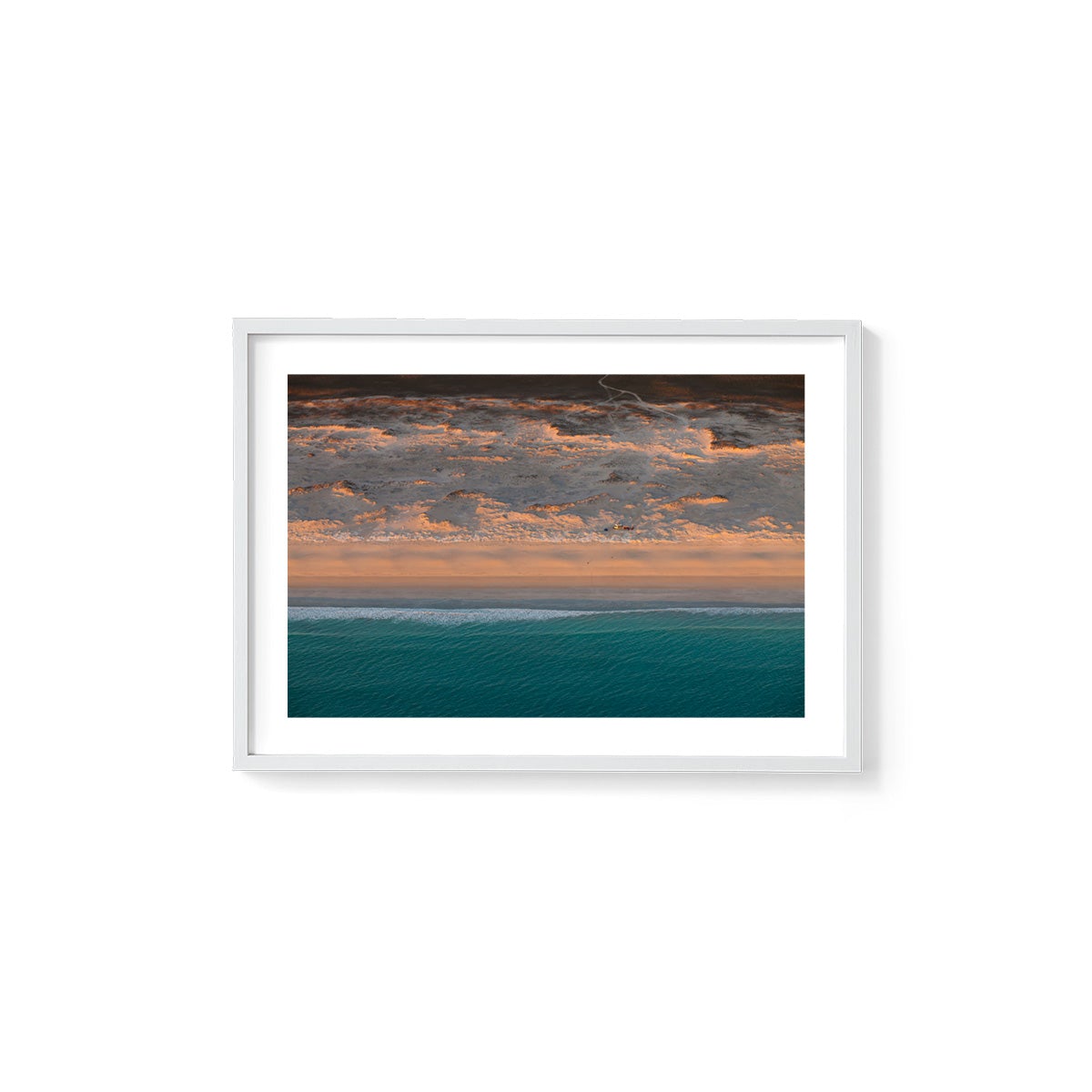Camped on the Beach - Framed Print