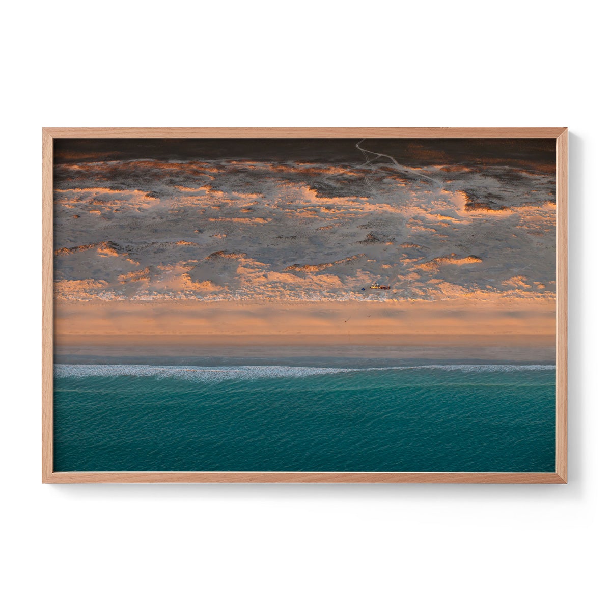 Camped on the Beach - Framed Print