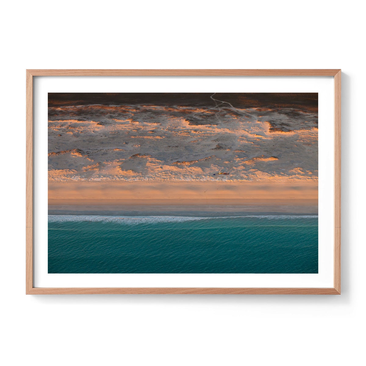 Camped on the Beach - Framed Print