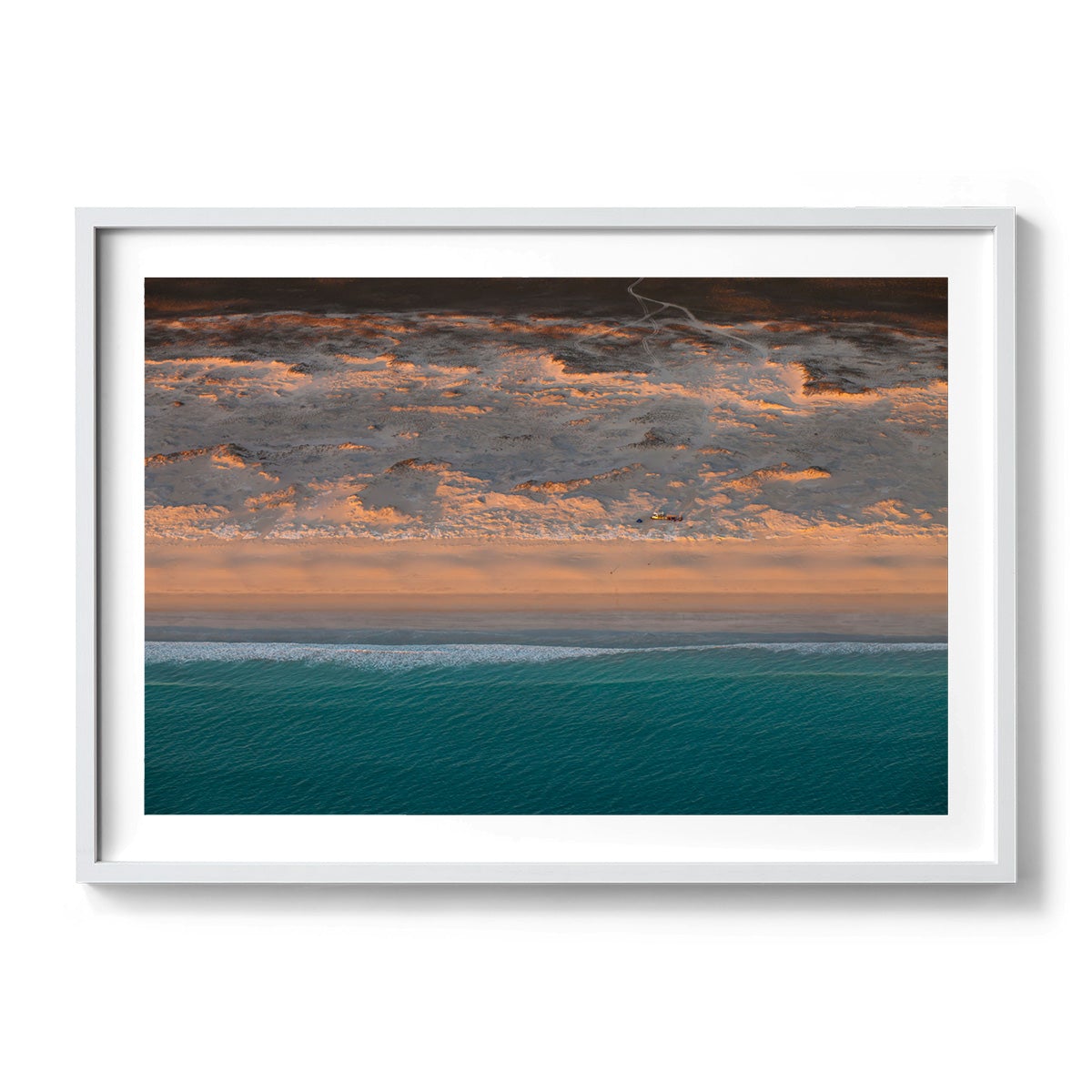 Camped on the Beach - Framed Print