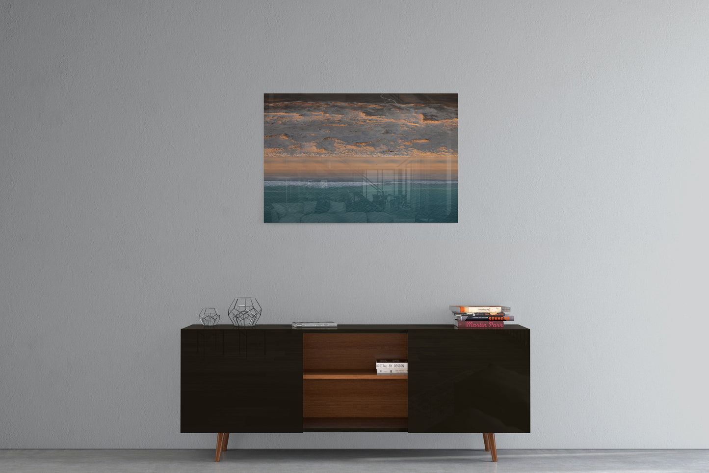 Camped on the Beach - Acrylic Print
