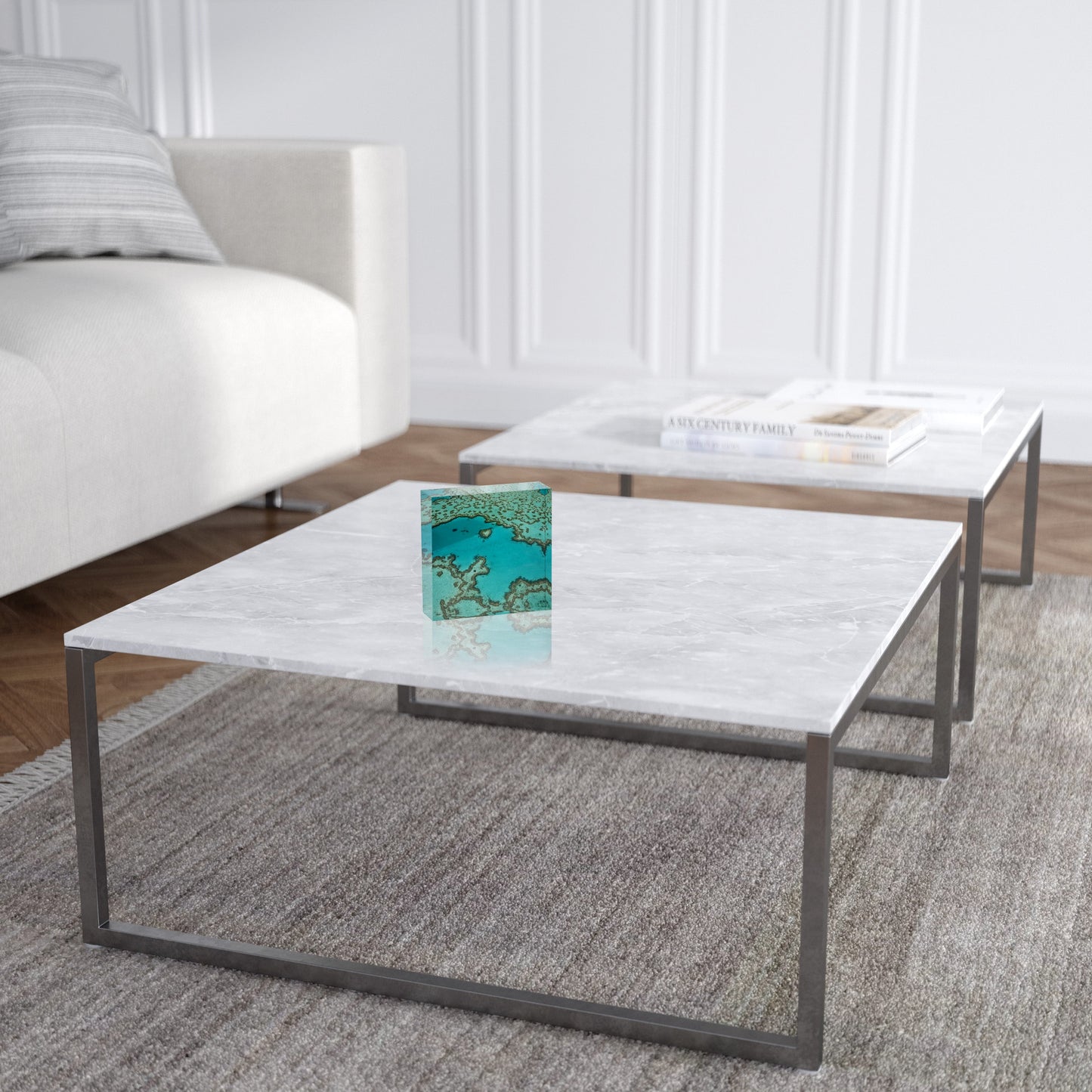 Heart Reef - Square Acrylic ICE Block