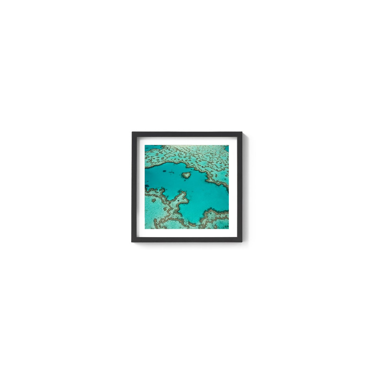 Heart Reef - Square Framed Print