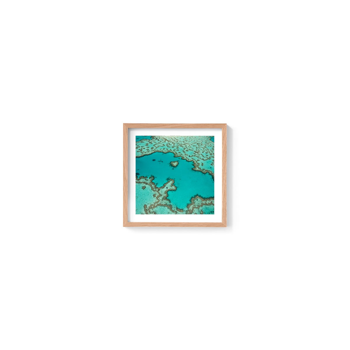 Heart Reef - Square Framed Print