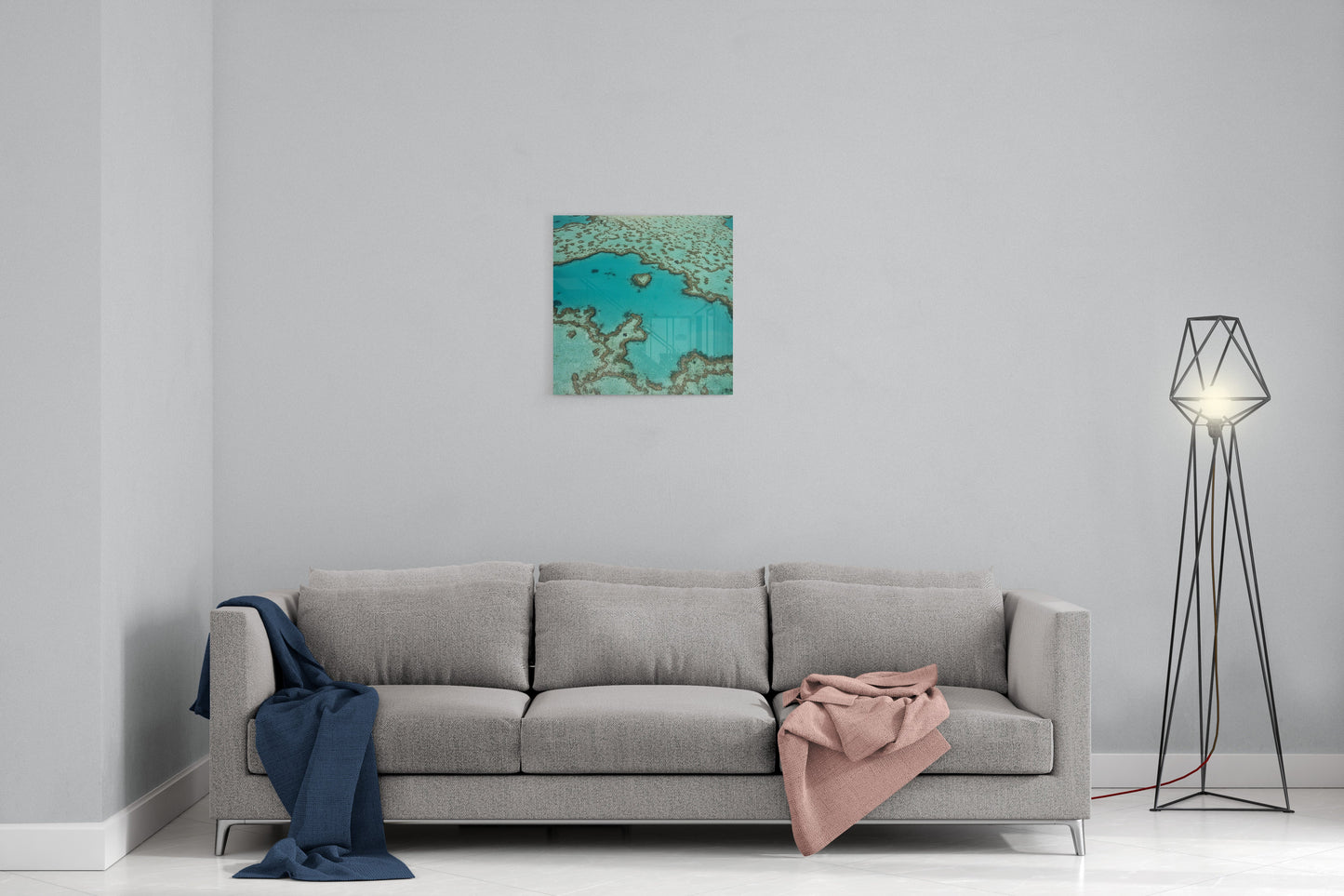 Heart Reef - Square Acrylic Print