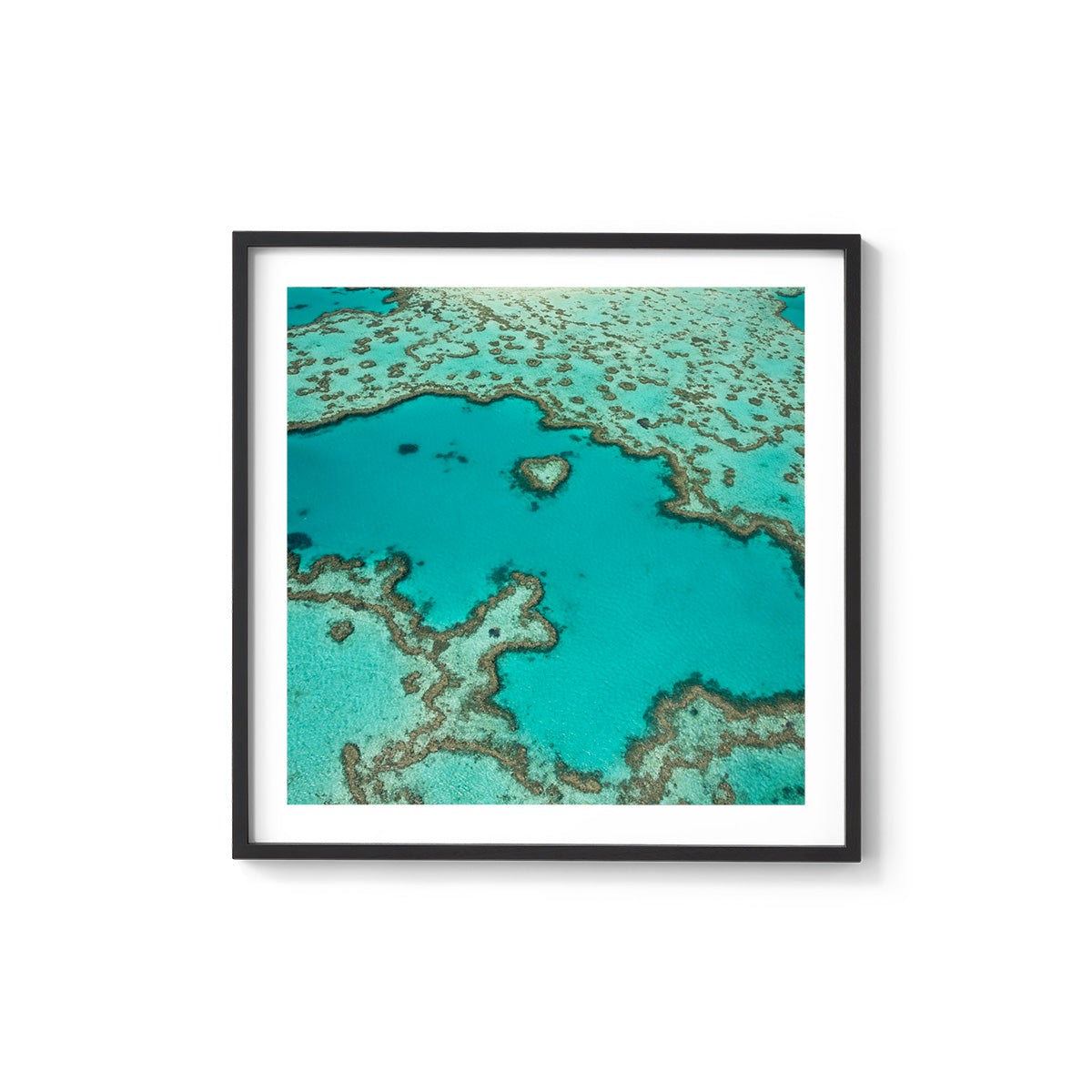 Heart Reef - Square Framed Print