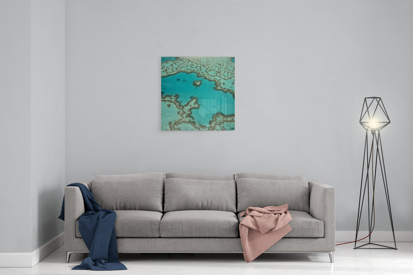 Heart Reef - Square Acrylic Print
