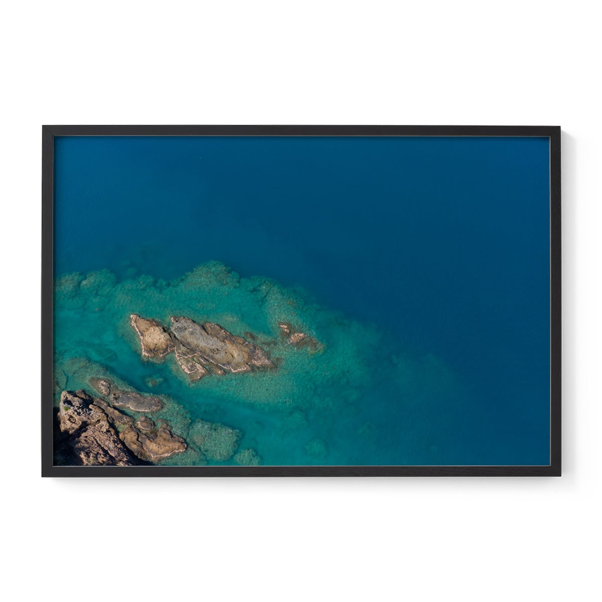 Langford Island Fringe Reef Abstract #1 - Framed Print