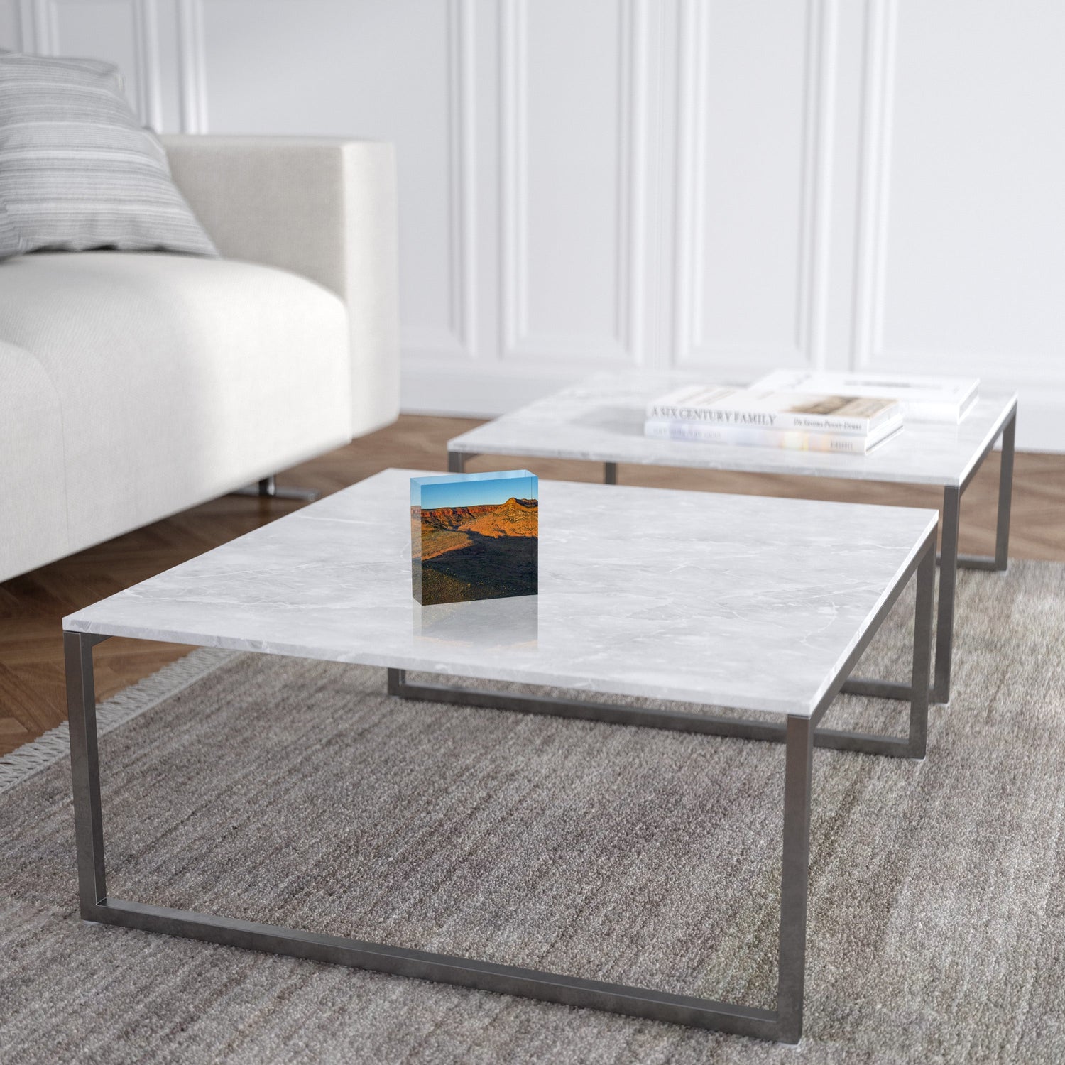Cockburn Range Sunset - Square Acrylic ICE Block