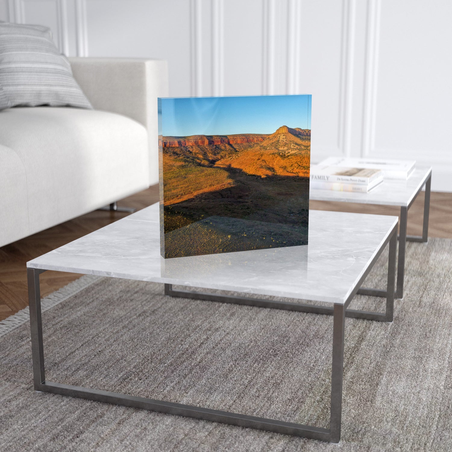 Cockburn Range Sunset - Square Acrylic ICE Block