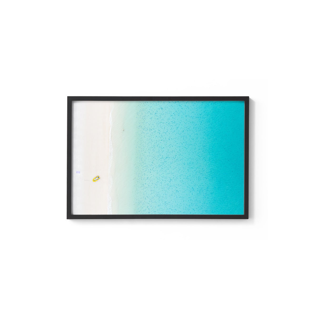 Whitehaven Beach Aerial Abstract - Framed Print